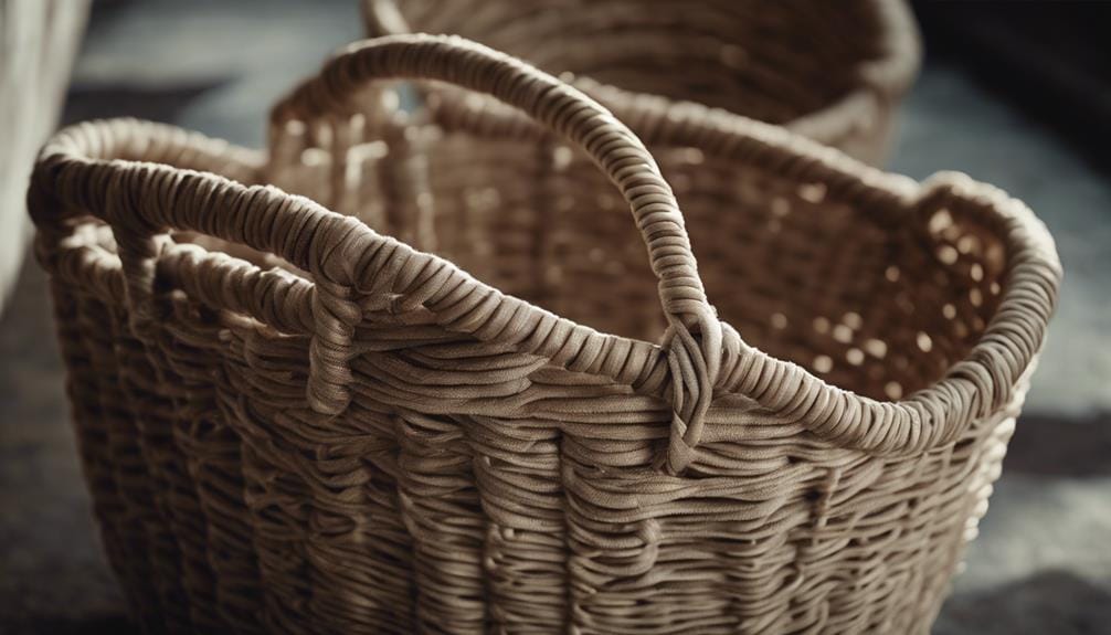 handcrafted danish cord baskets