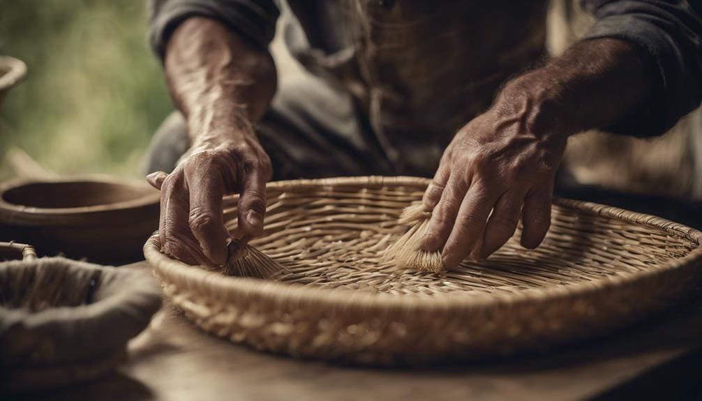 preserving rush reed baskets