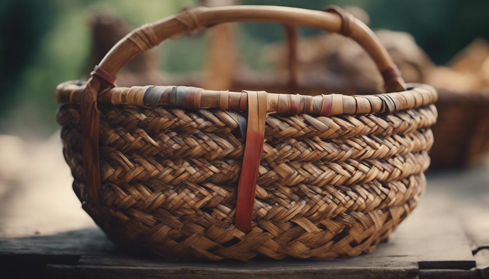 basket weaving handle details