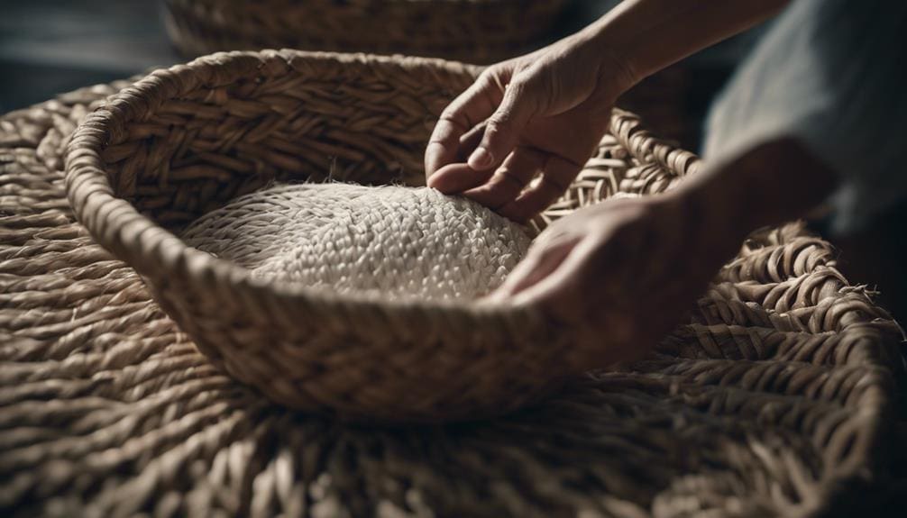 caring for woven baskets