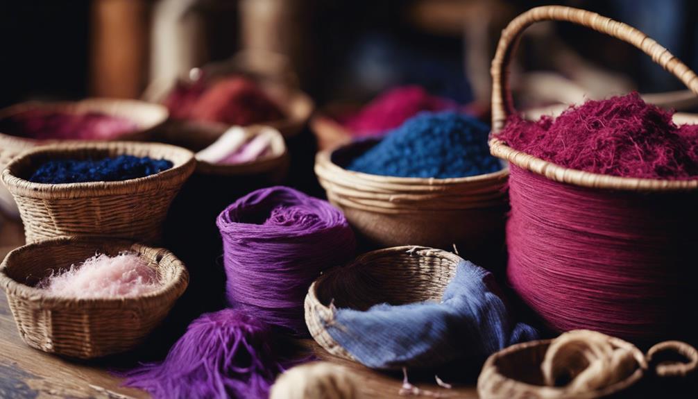 colorful dyes and pigments