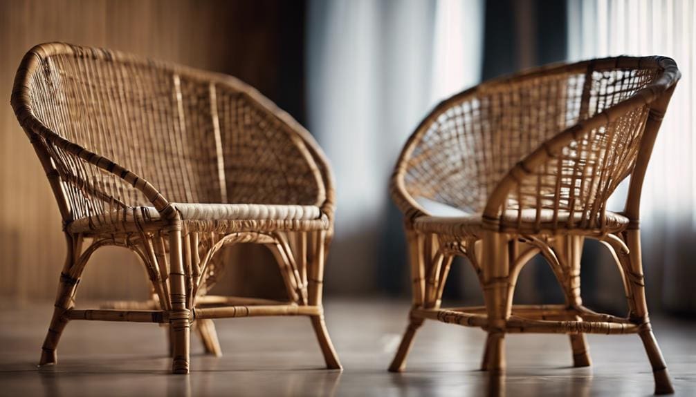 comparison of rattan and bamboo