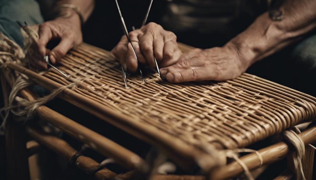 crafting a woven chair