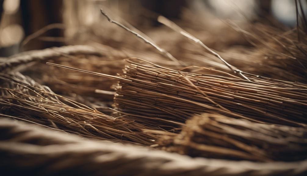 crafting baskets from natural materials