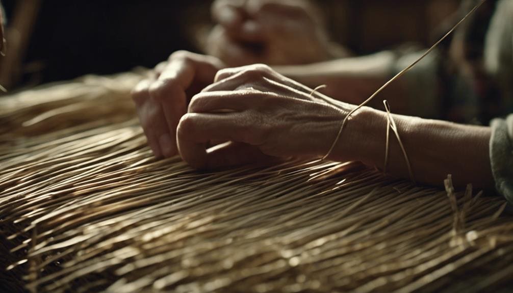 crafting beautiful rush baskets