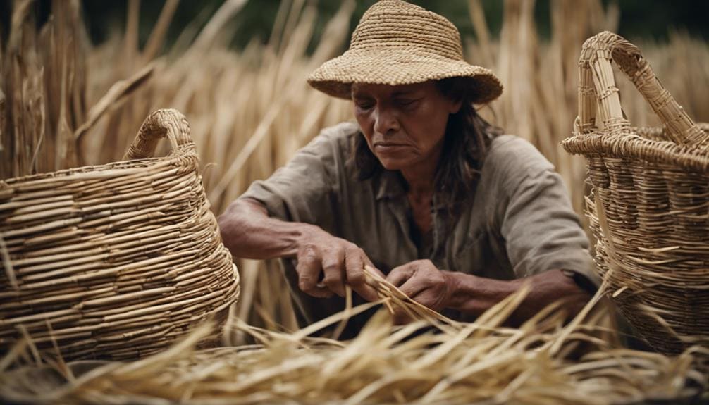 eco friendly rush reed weaving