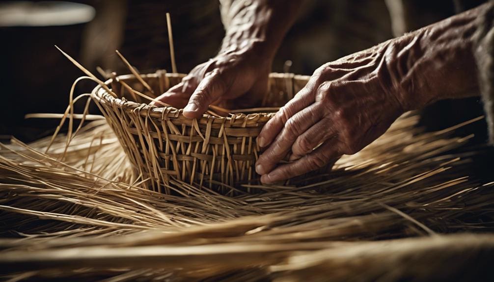 harvesting and drying reeds