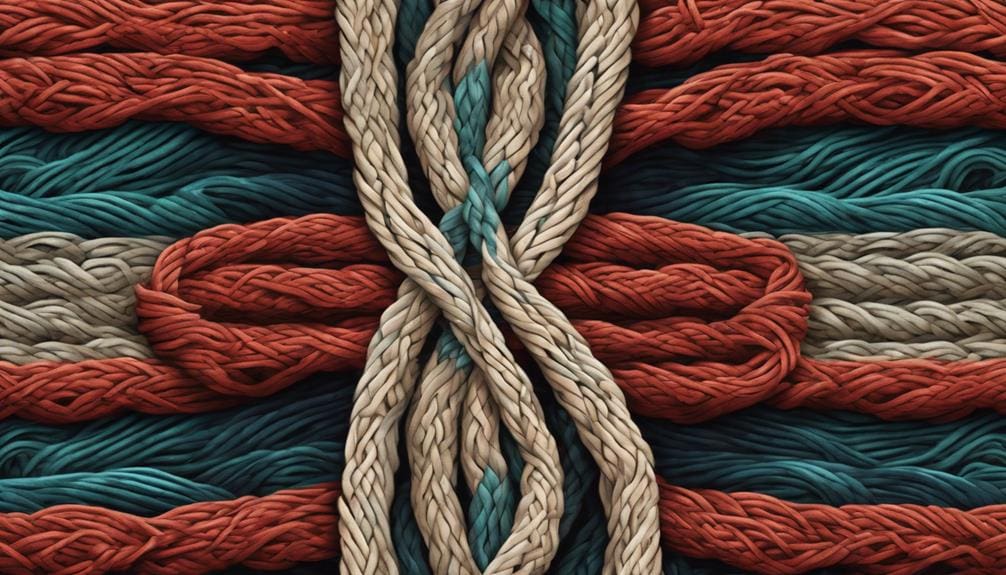 intricate cord weaving art