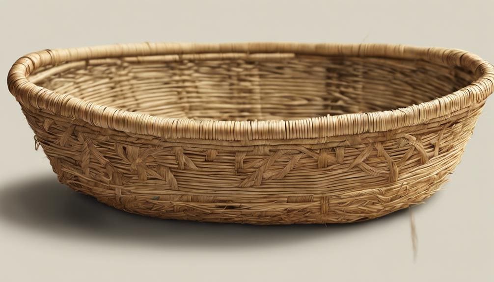 intricate reed basket weaving