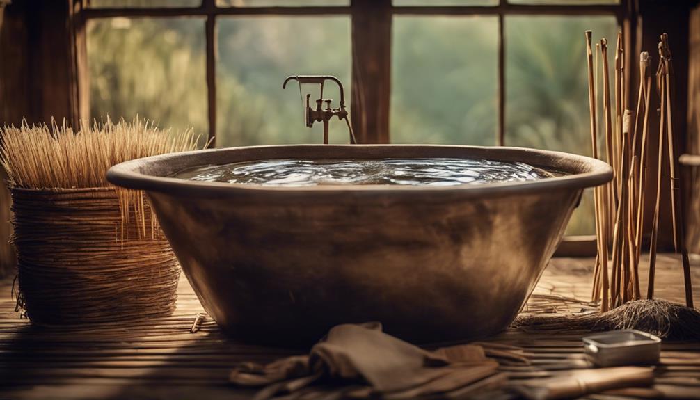 luxurious soaking tub experience