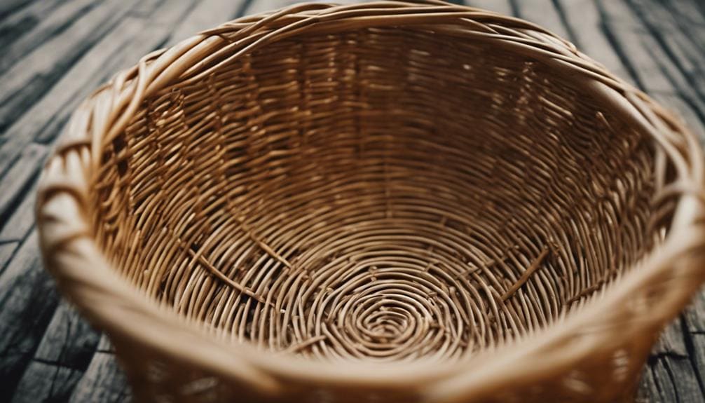 preserving rattan cane baskets