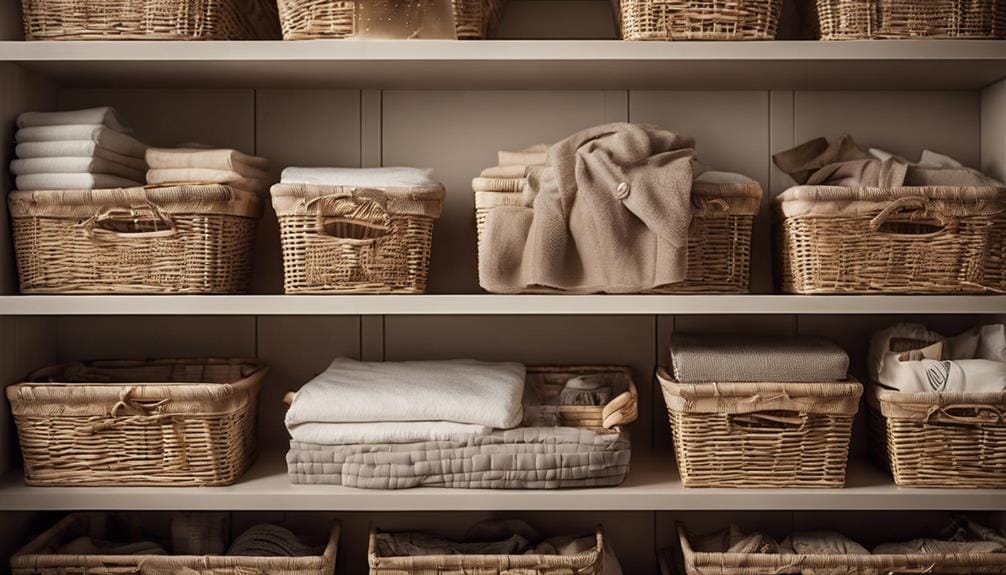 preserving rattan cane baskets