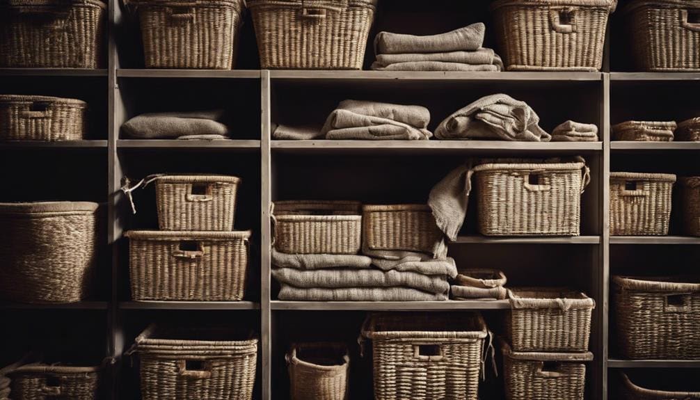 proper storage for baskets