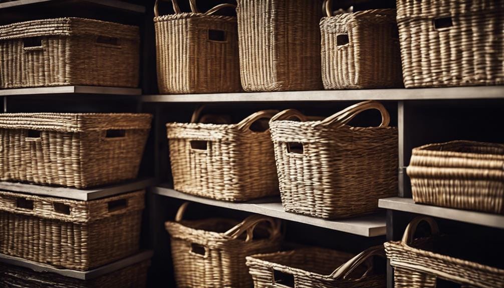 proper storage of reed baskets