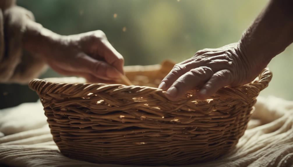 protecting rattan cane baskets