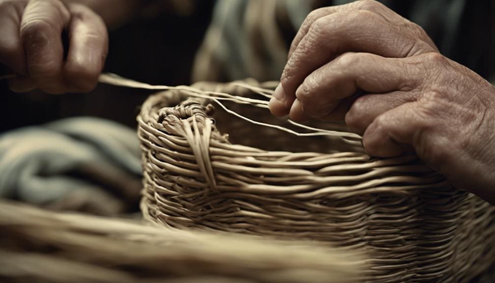 restoring woven basketry art