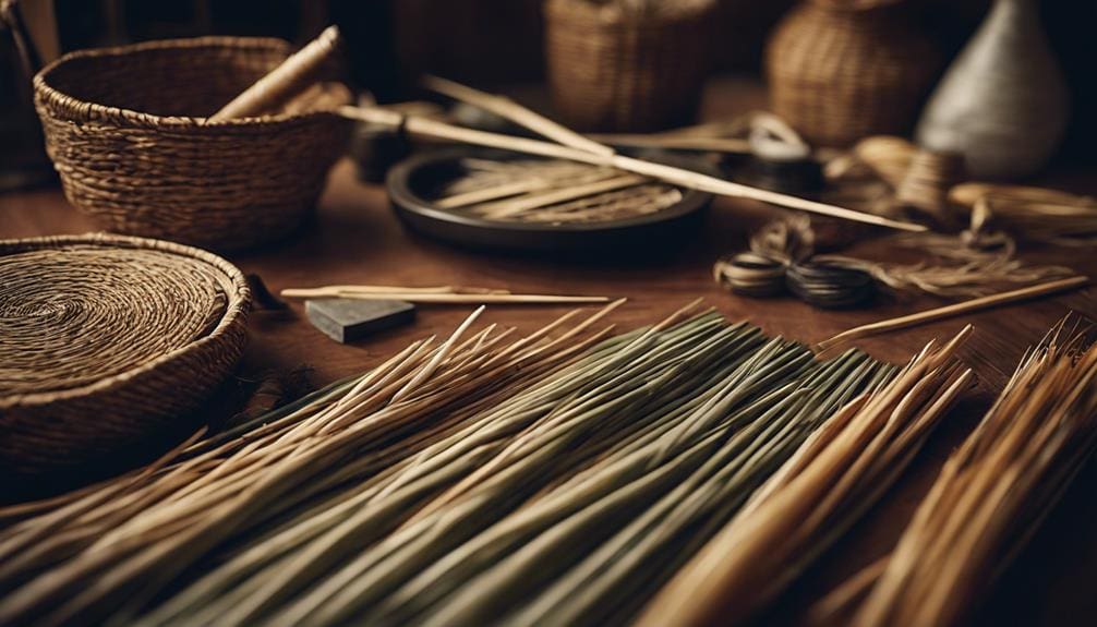 tools for weaving baskets