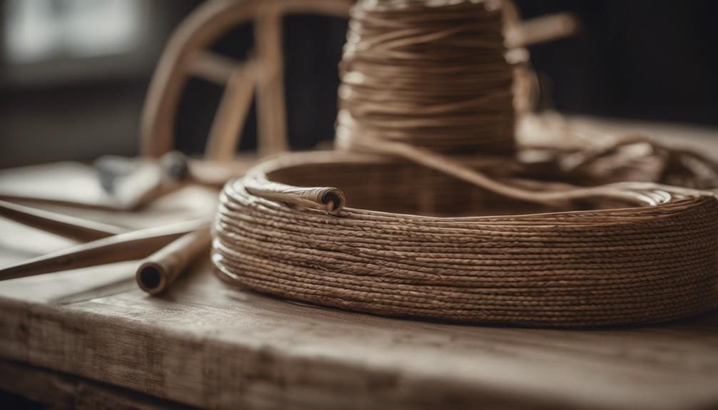 weaving materials and tools